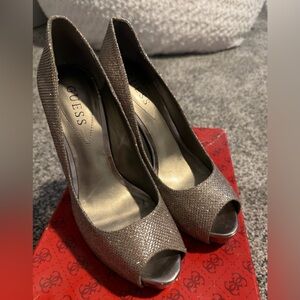 Guess Gold heels size 7.5